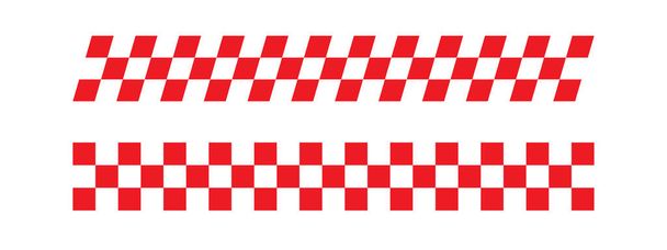 Silhouette de drapeau de course, illustration vectorielle de conception de drapeau de course - Vecteur, image