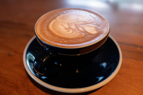 Primer plano taza de café blanco - Foto, Imagen