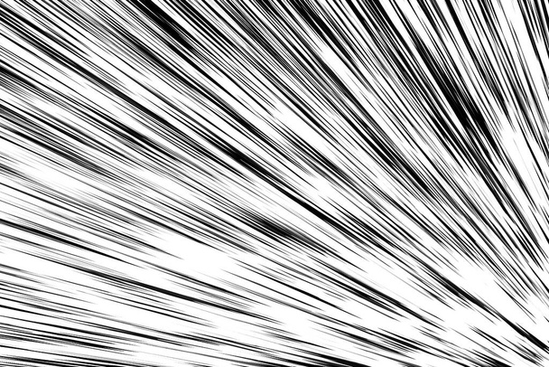 Raya abstracta de textura de fondo blanco y negro. vector rayo ráfaga movimiento fondo diseño. haz de patrón de fallo. espacio curvo rayas línea - Foto, imagen