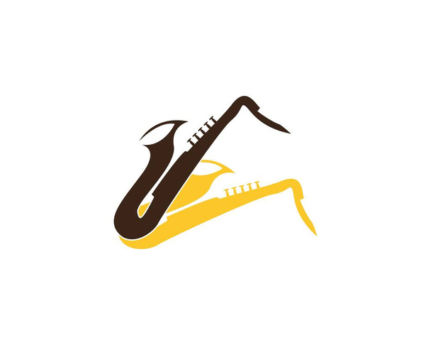 Modello di design del logo dell'icona musicale jazz - Vettoriali, immagini