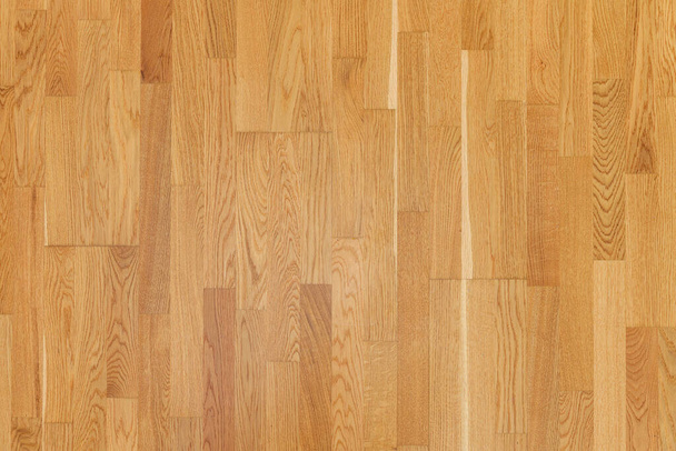 Fondo de textura de piso laminado marrón. parquet superficie pulida de madera natural - Foto, imagen
