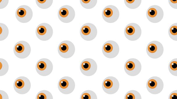 brown eyes seamless cartoon on white background , illustration concept - Фото, изображение