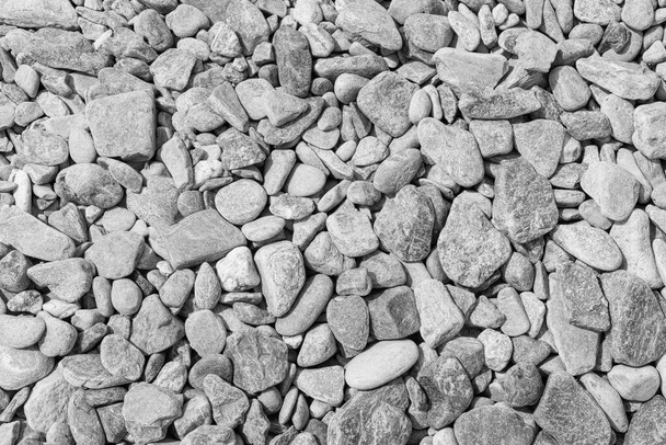Черный небольшой дороги каменный фон, темный гравий камень текстура камня, гранит, мрамор - Фото, изображение