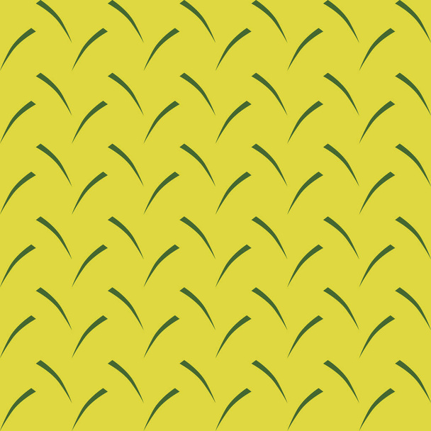 概要黄色の背景にギリシャの葉の繰り返しパターン - ベクター画像