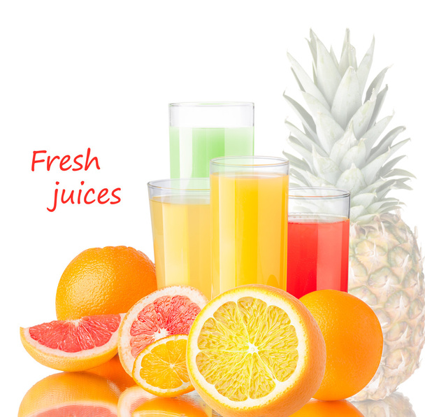 Свіжі соки з фруктами
 - Фото, зображення