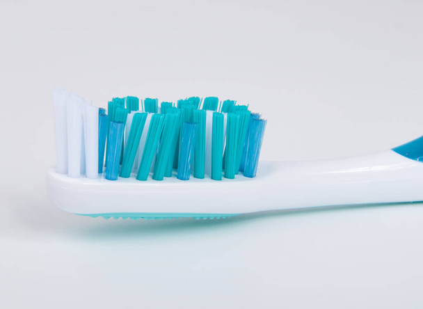 One toothbrush for healthcare on the white background - Photo, Image