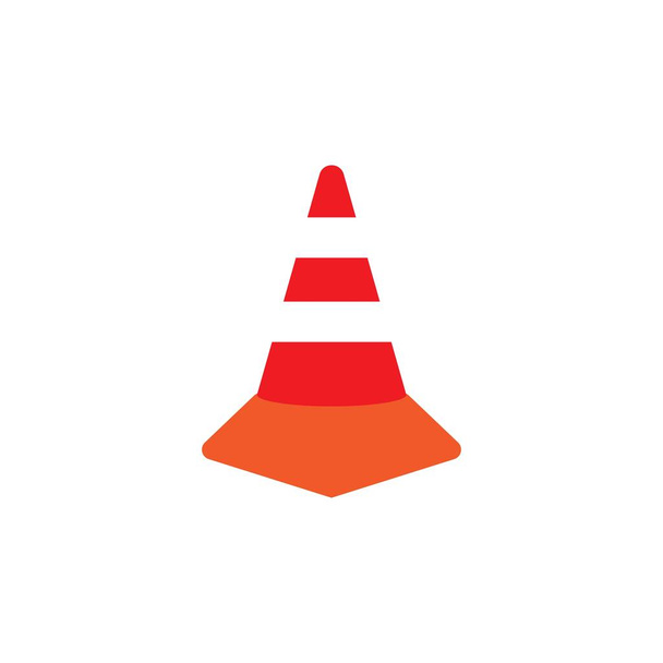 verkeerskegel ilustratie ontwerp icoon templat - Vector, afbeelding