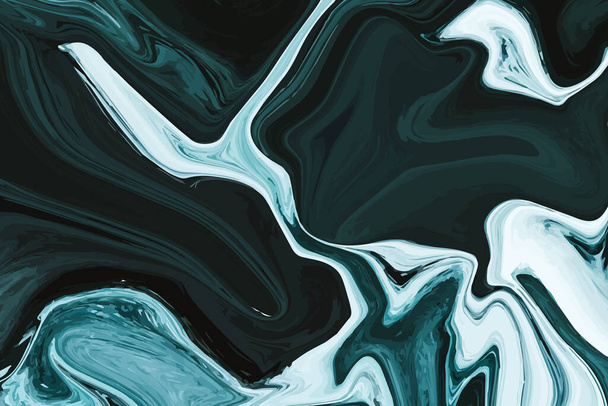 Abstract background.Luxury liquid  green and white black marble textures.Used for backgrounds or wallpapers.Vector illustration - Vector, Image