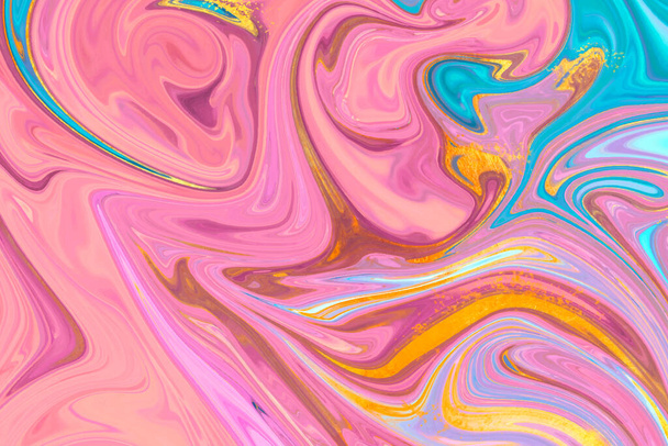 Fondo abstracto.Texturas de mármol amarillo líquido de lujo azul y rosado.Utilizado para fondos de escritorio o fondos de pantalla.Ilustración vectorial - Vector, imagen