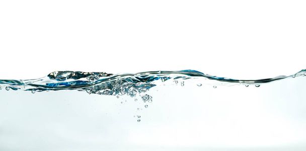 Abstract water wave splash isolated on white background. - Photo, Image