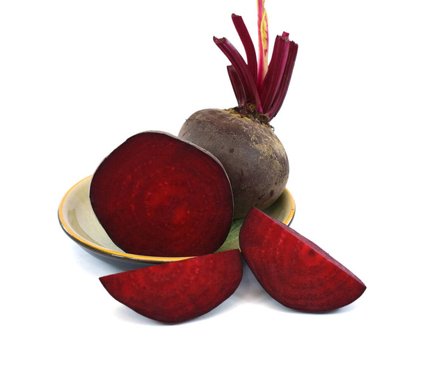 Fresh beet root isolated on white background - 写真・画像