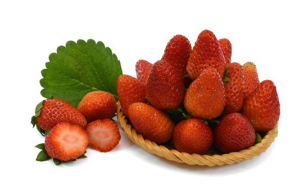 Strawberry fruit isolated on white background - Photo, Image