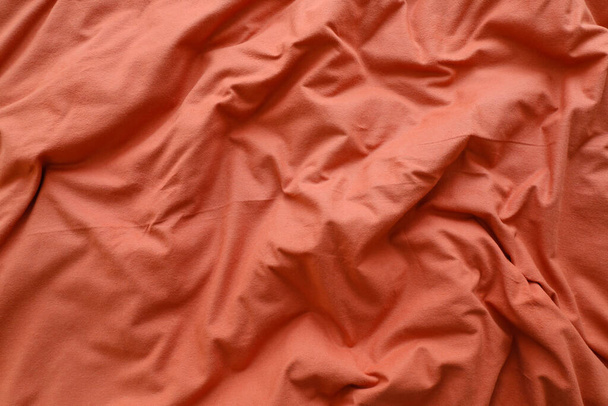 Yatakta temiz çarşaf, üst manzara - Fotoğraf, Görsel