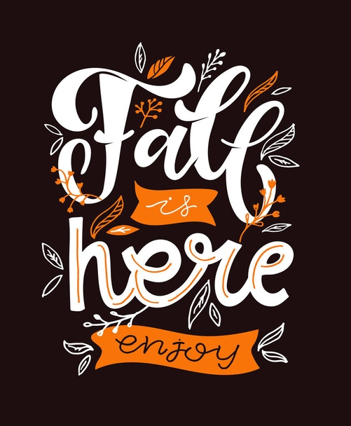 Cute doodle lettering quote. Art lettering for poster, banner, t-shirt design. - Διάνυσμα, εικόνα