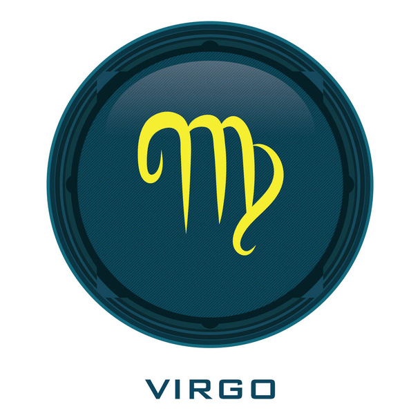 zodiac sign icon. symbol of horoscope. vector illustration - Vektör, Görsel