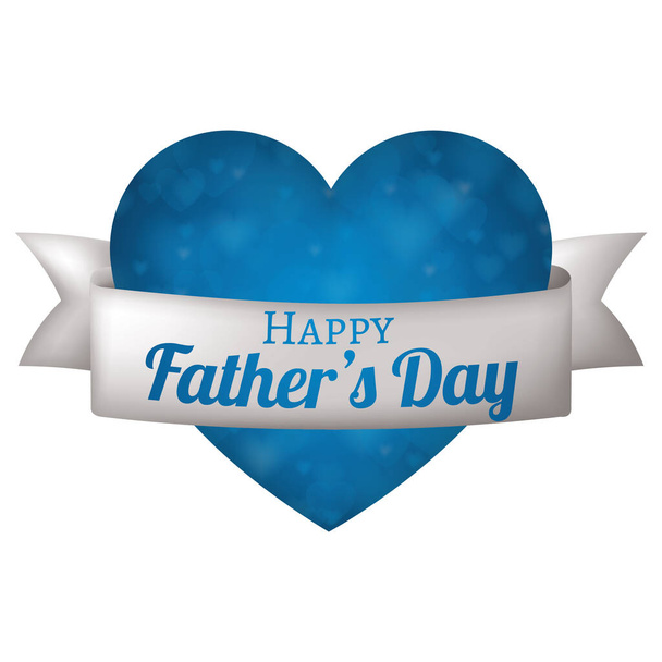 Fathers day card, vector illustration - Vector, Image