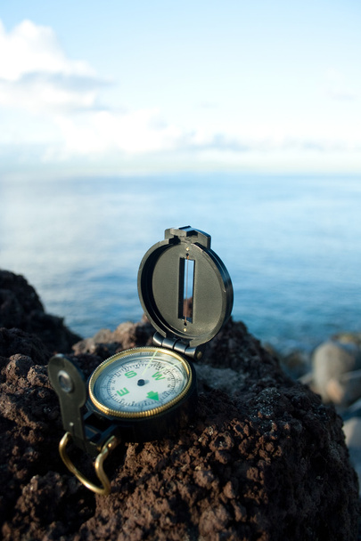 kompas na lávový útes - Fotografie, Obrázek