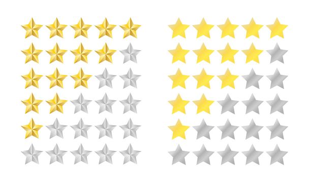 Star rating set - Vector, Image