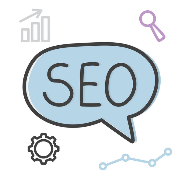 SEO (Search Engine Optimization)の概念-ベクトル図 - ベクター画像