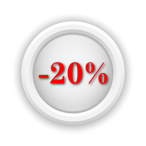 20 percent discount icon - Photo, Image