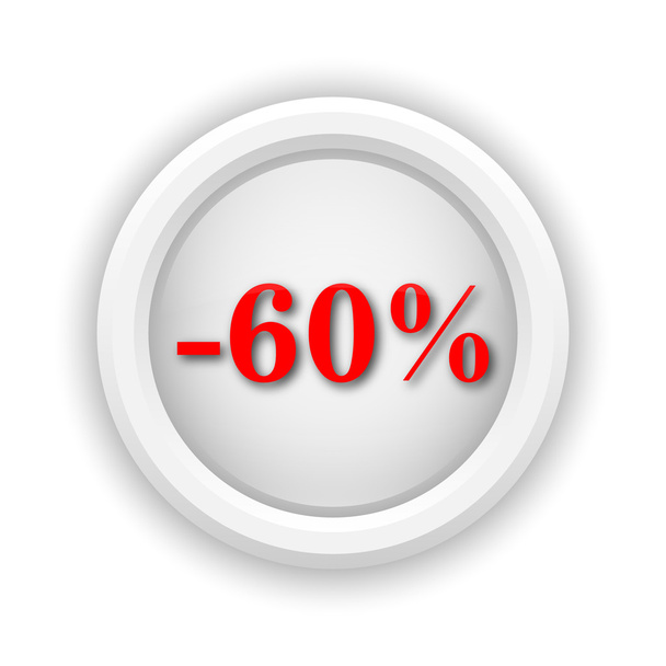 60 procent zniżki ikona - Zdjęcie, obraz