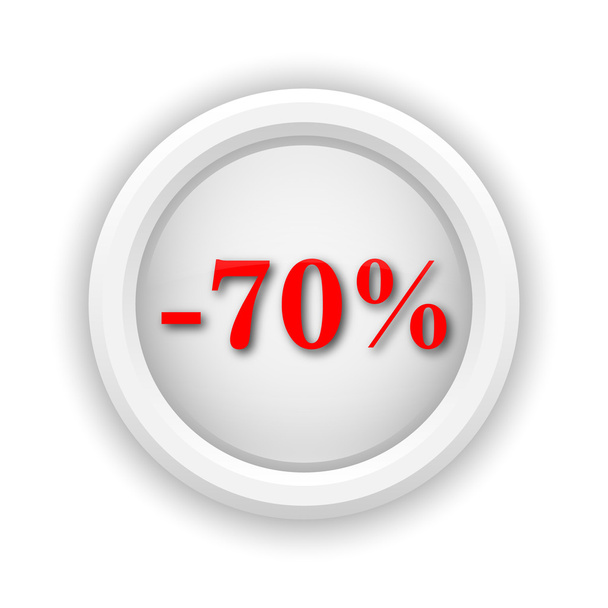 70 % sleva ikona - Fotografie, Obrázek