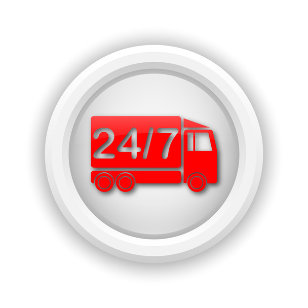 24 7 Lieferwagen-Symbol - Foto, Bild