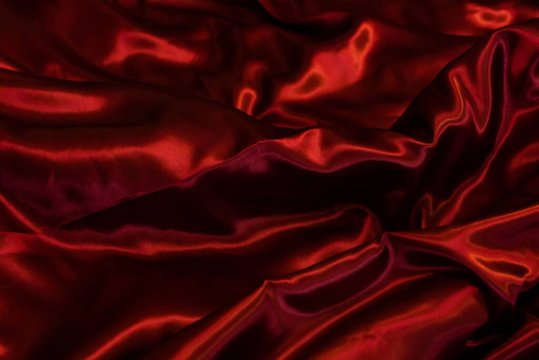 Dark red fabric background - 写真・画像