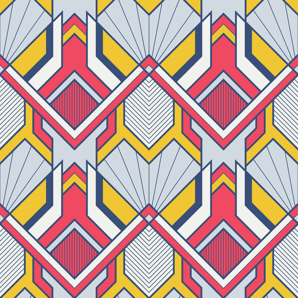 Vector modern geometric tiles pattern. Abstract  seamless luxury background. - Vektor, kép