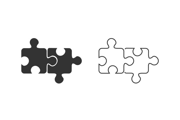 Ícone de puzzle. ilustração vetorial - Vetor, Imagem