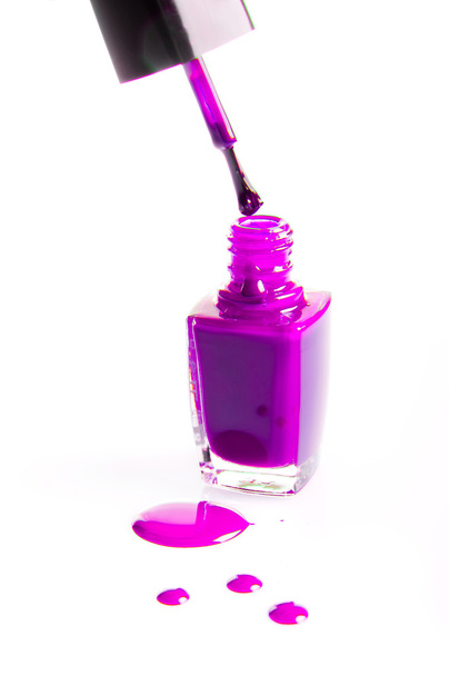 Intense color nail polish isolated - Photo, Image
