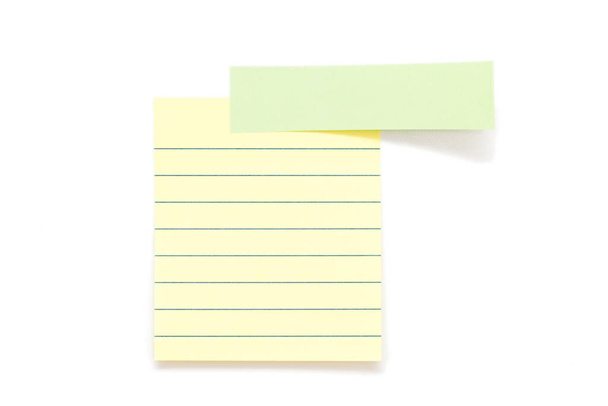 Post it paper stickers isolated over white background  - Photo, Image