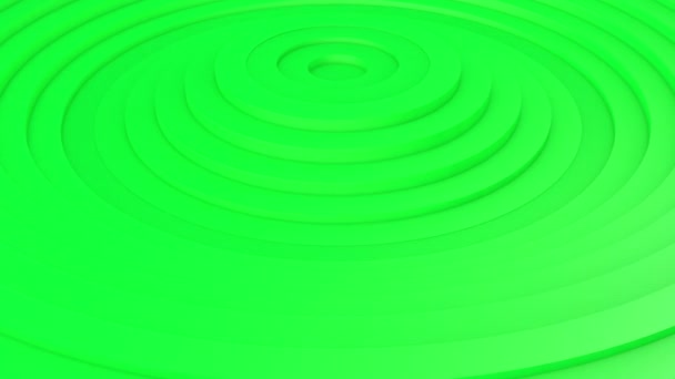 Movement of green rings. 3d animation - Footage, Video