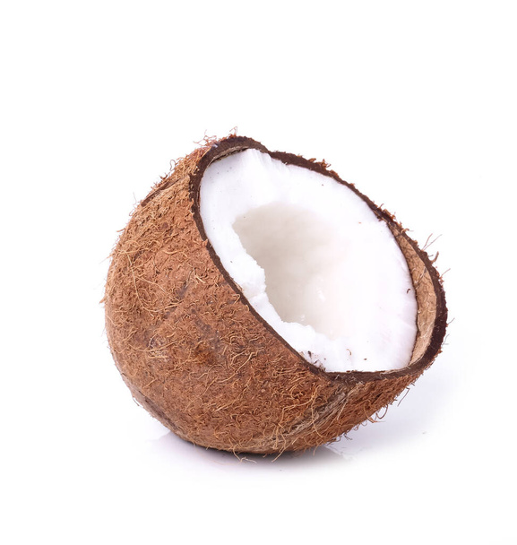 кокос на білому тлі
 - Фото, зображення