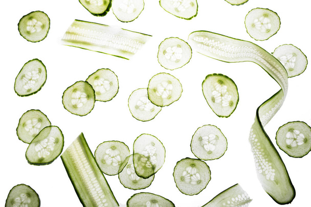 Concombre sur fond blanc - Photo, image