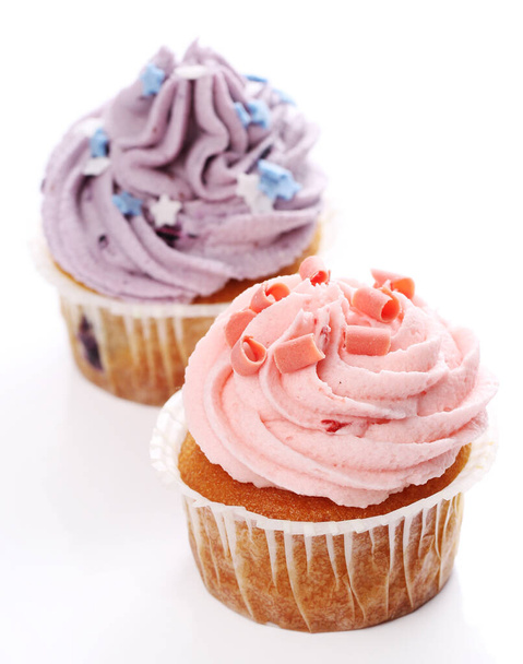 Cupcake vacanza su sfondo bianco - Foto, immagini