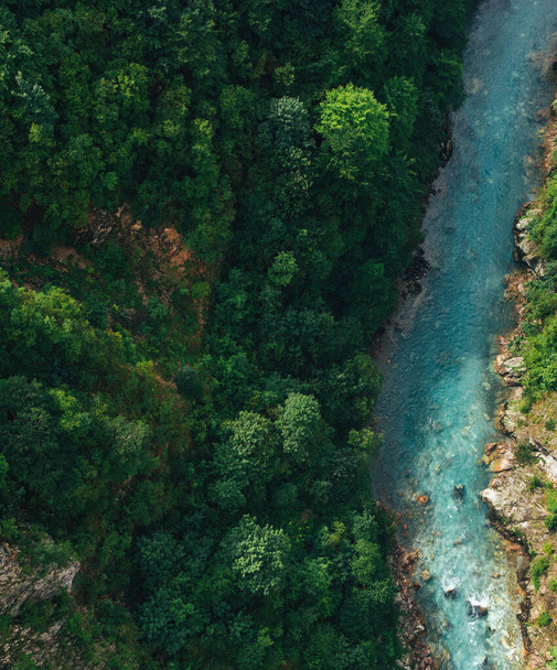 Vista de alto ângulo do rio cânion - Foto, Imagem