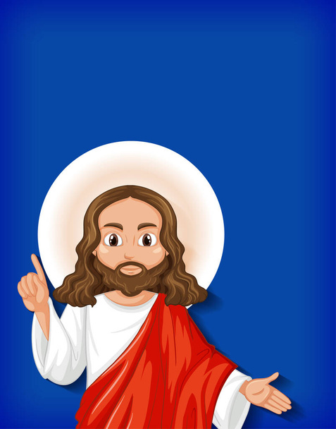 Isolated jesus cartoon character  illustration - Vector, Image