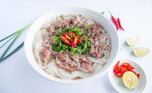 Pho Vietnam - Traditional Vietnamese beef noodle soup  - Photo, Image