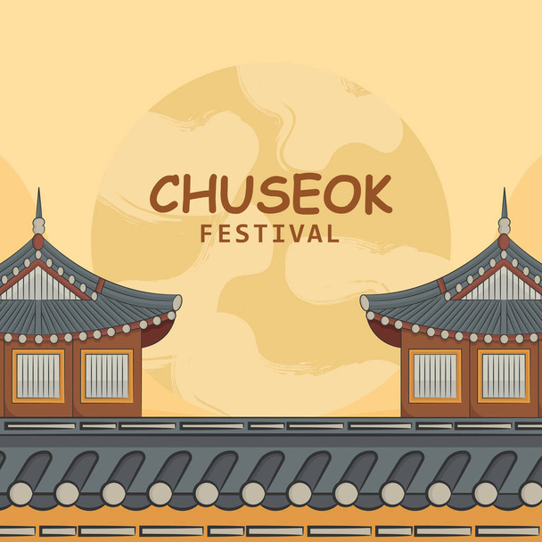 mano disegnare chuseok festival concetto. - Vettoriali, immagini