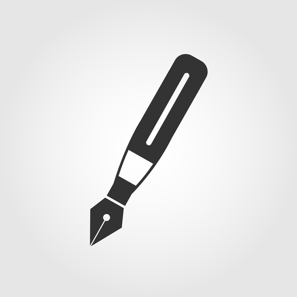 Plnicí pero ikonu, plochý design - Vektor, obrázek