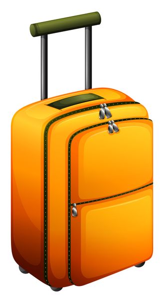 An orange baggage - Διάνυσμα, εικόνα