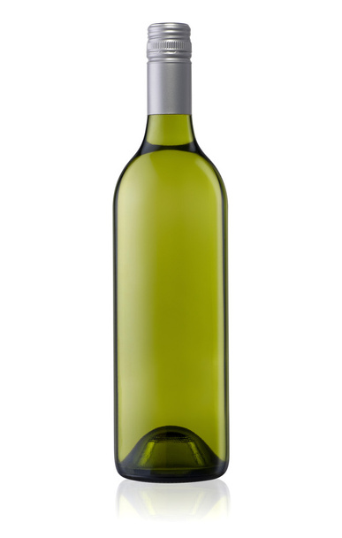 Green wine bottle isolated - Photo, Image
