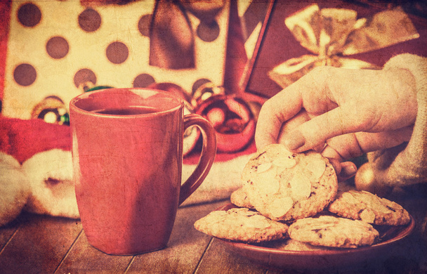 soubory cookie, šálek kávy - Fotografie, Obrázek