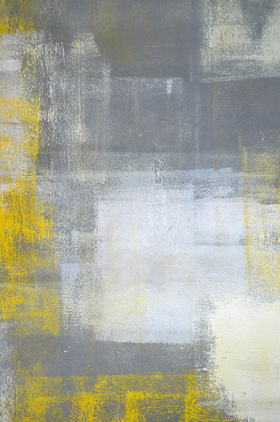 Peinture abstraite d'art gris et jaune
 - Photo, image
