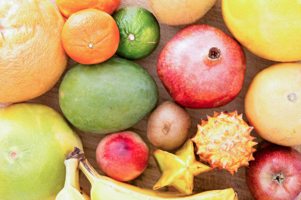 Фон різноманітних цитрусових фруктів
 - Фото, зображення
