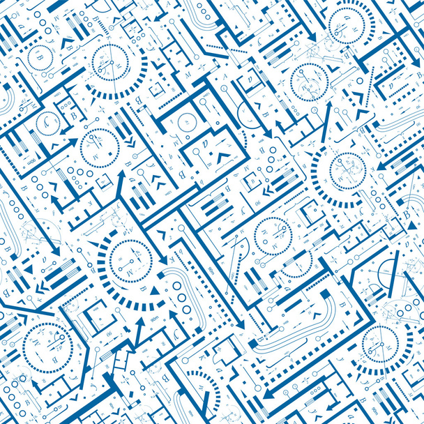 Architectural seamless pattern - Vector, Image