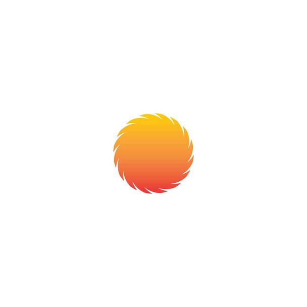 Дизайн логотипа вектора огненного шара  - Вектор,изображение