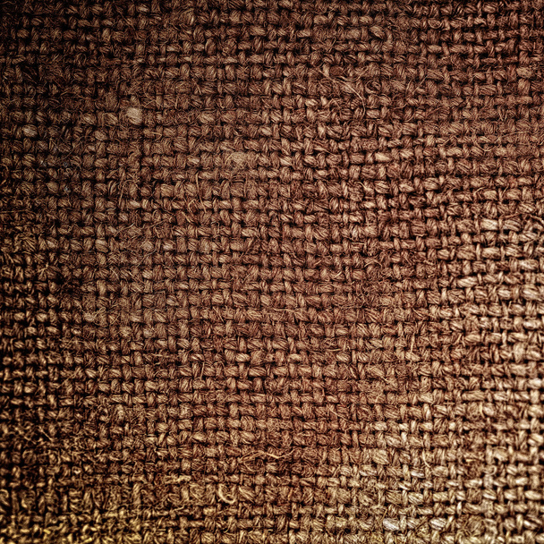Rectangle from brown saskcloth background - Foto, Bild