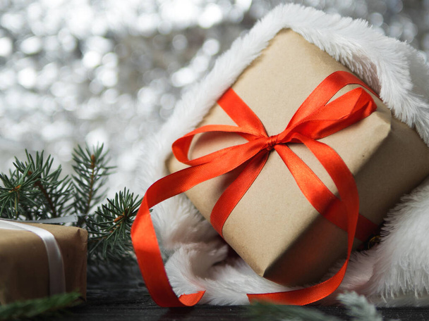Cajas de regalo en Navidad - Foto, imagen